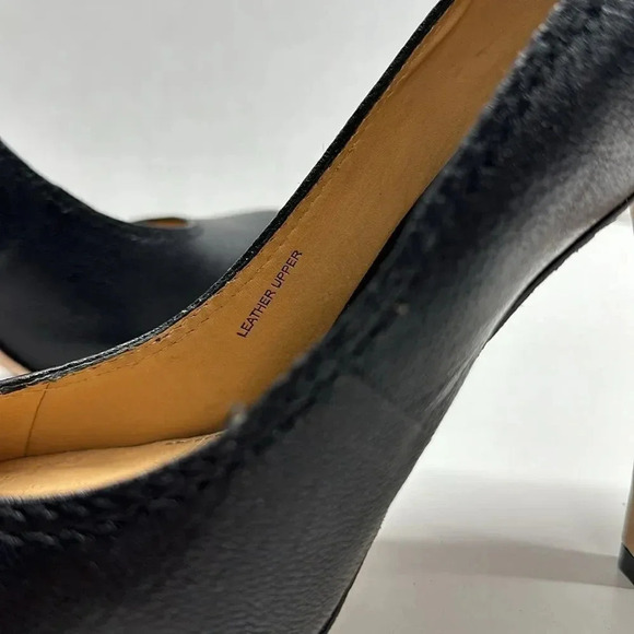 L.A.M.B Lamb by Gwen Stefani High Heel Platform Pumps Heels Leather Black Sz 10 - Picture 13 of 16
